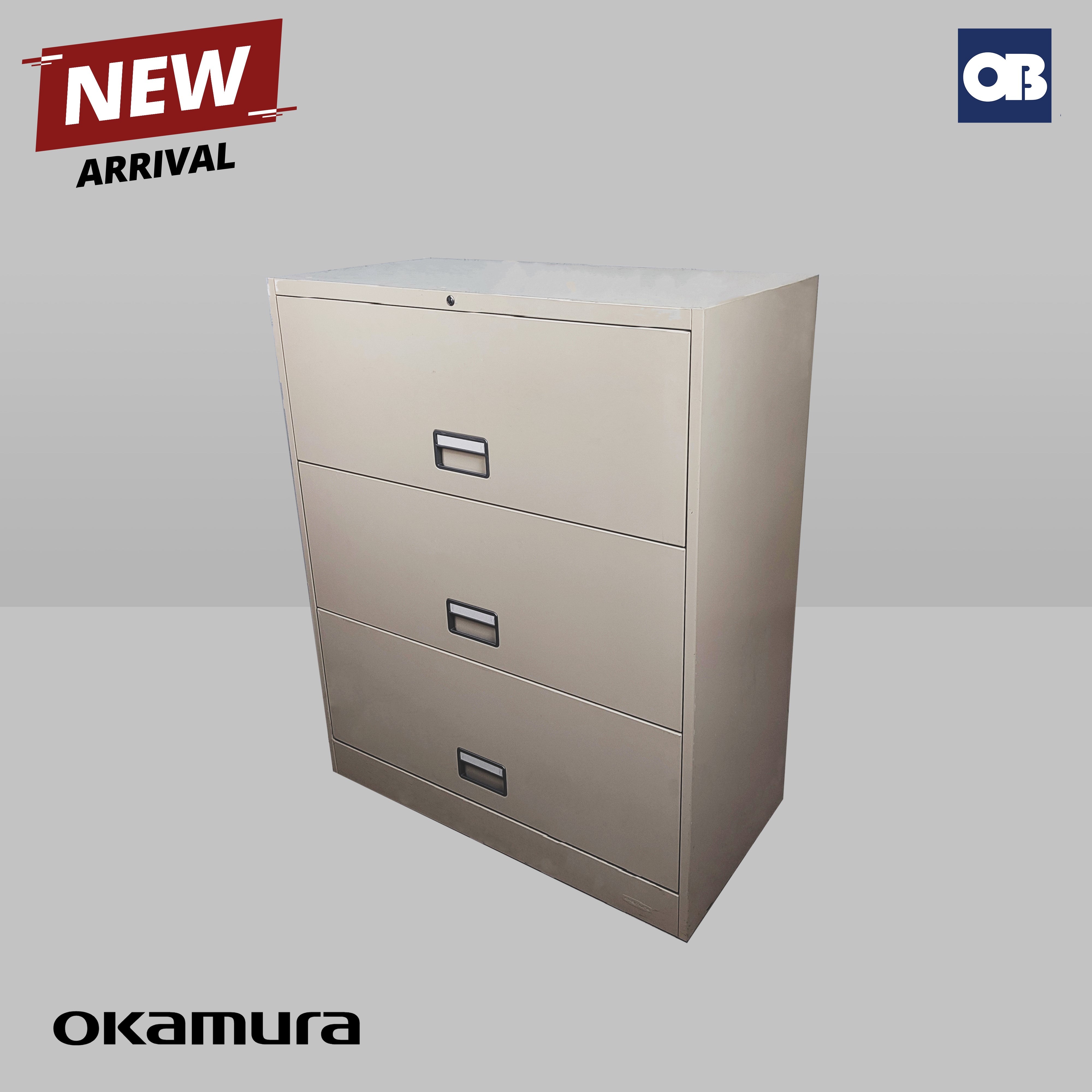 Okamura 3-Layer Lateral Cabinet