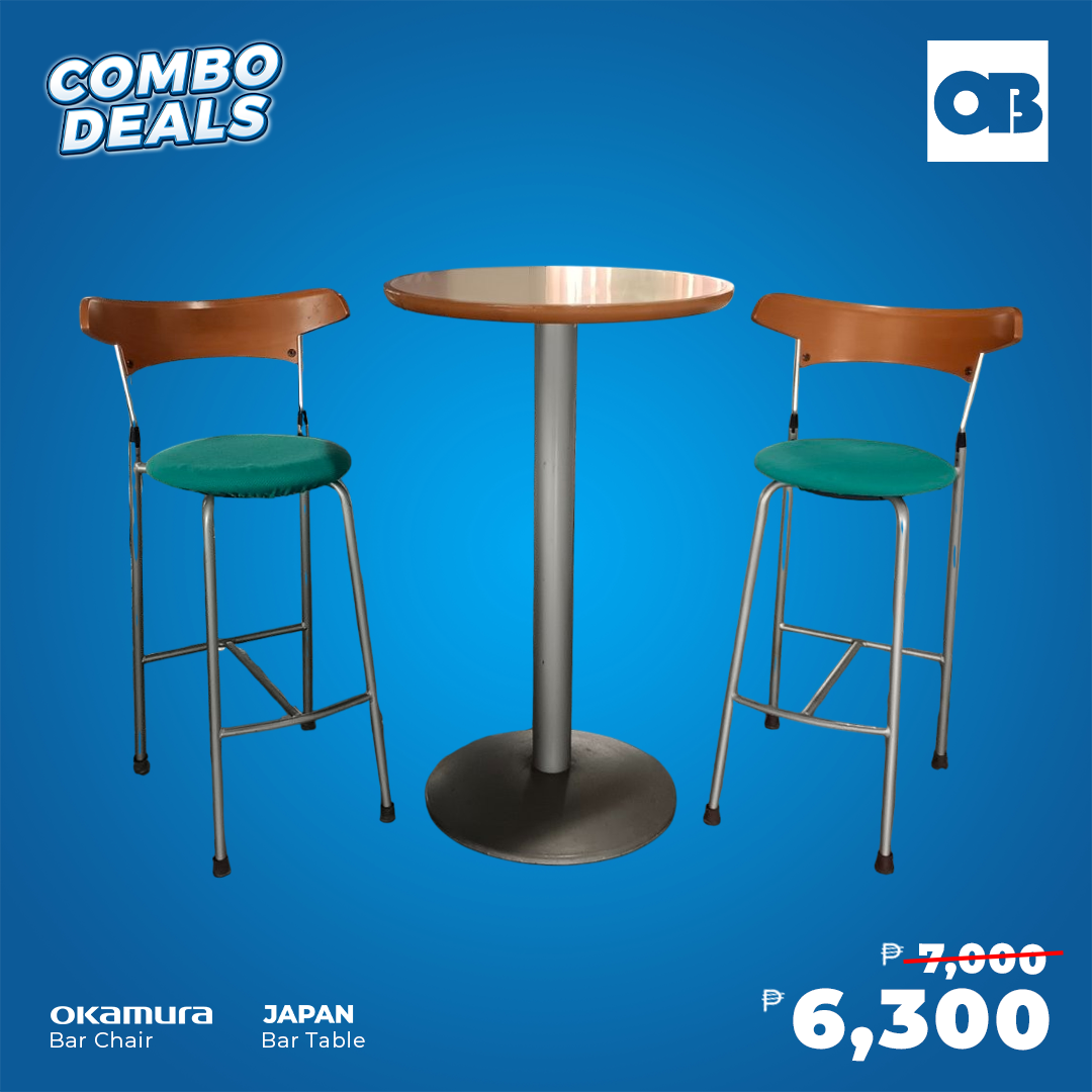 CD -  Okamura bar chair and Japan bar table Set.