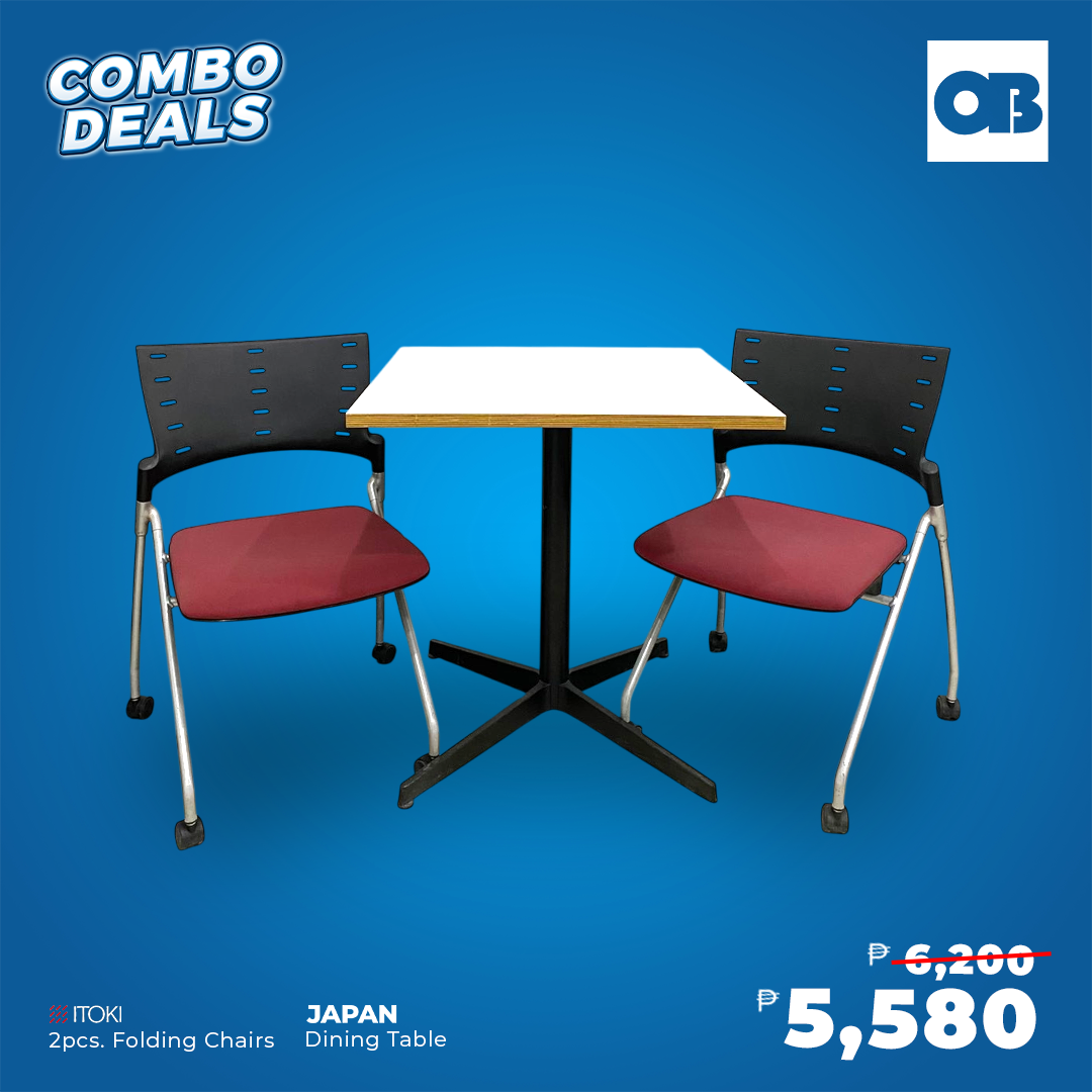 CD -  Folding chairs and Dining table Set.