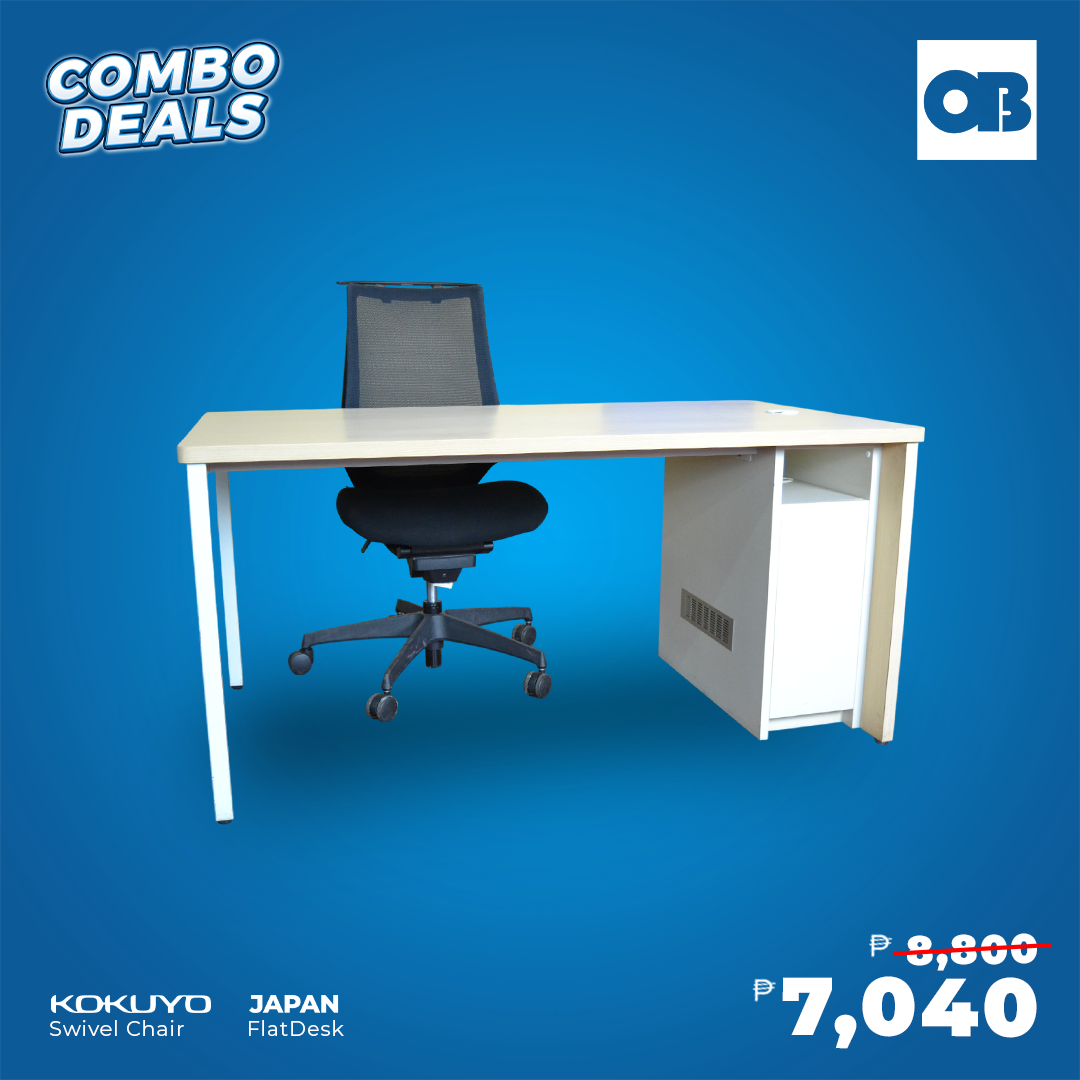 CD - Kokuyo Swivel Chair, Japan flat Desk