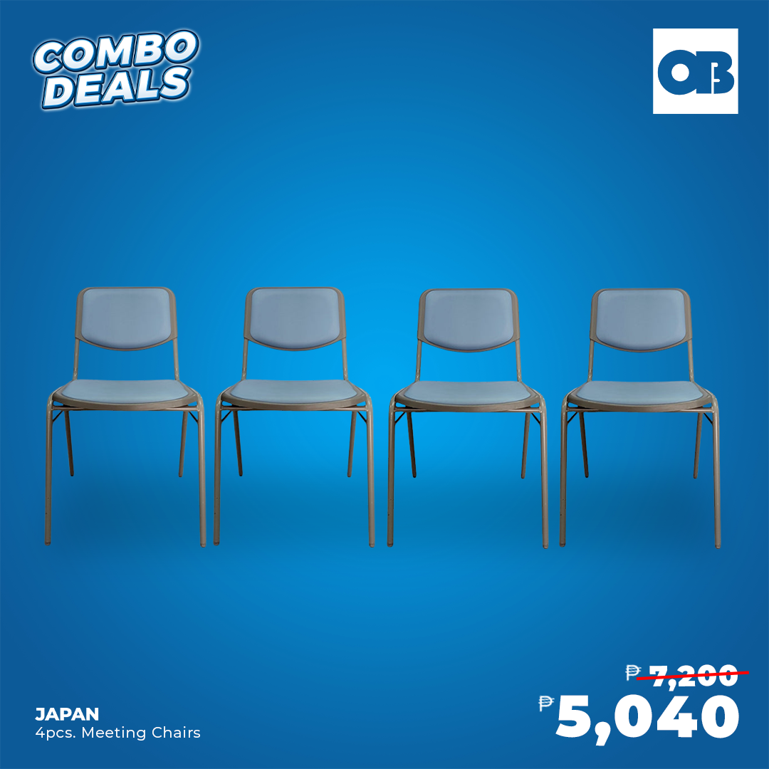 CD - 4pcs Japanese meeting chairs.