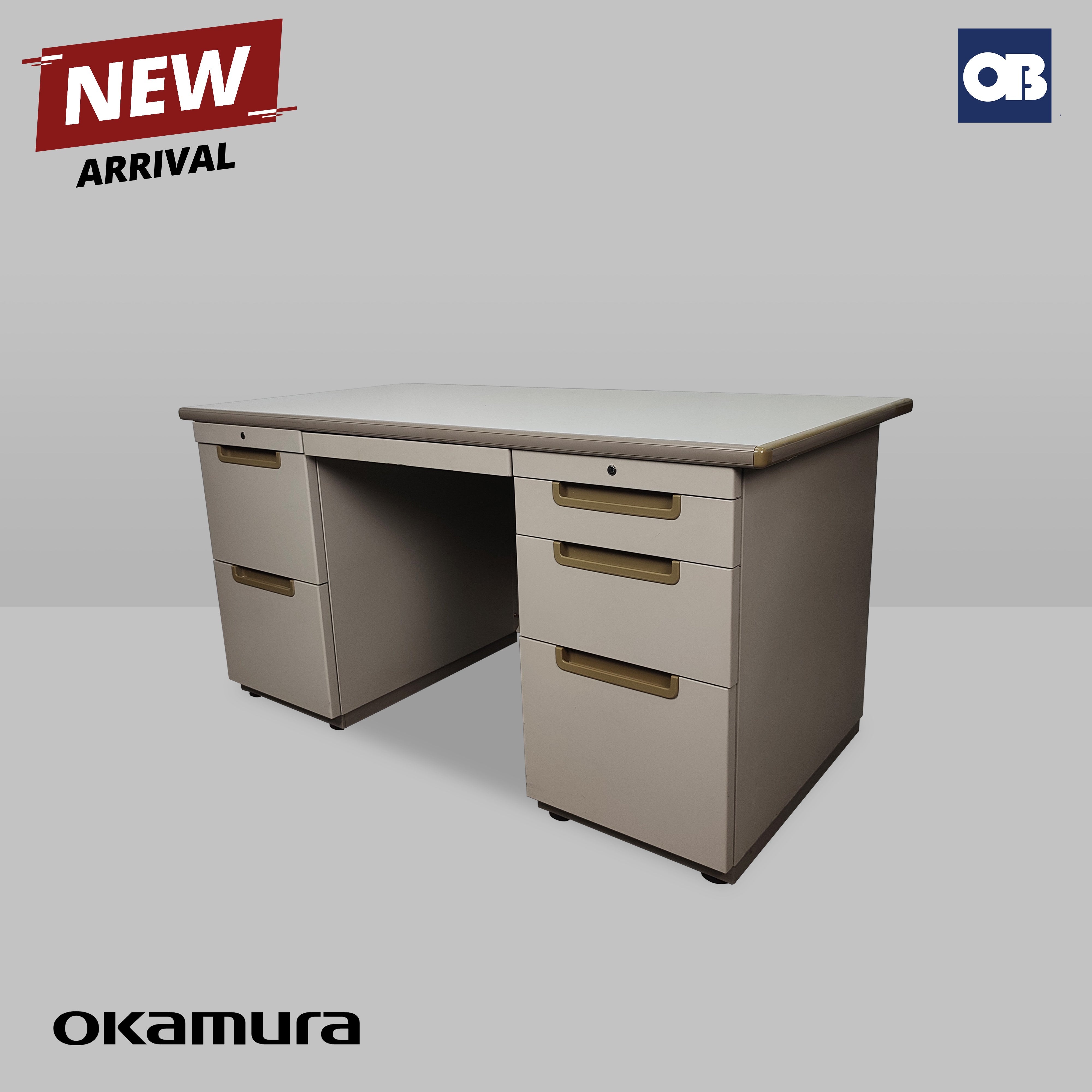 Okamura Pedestal Desk