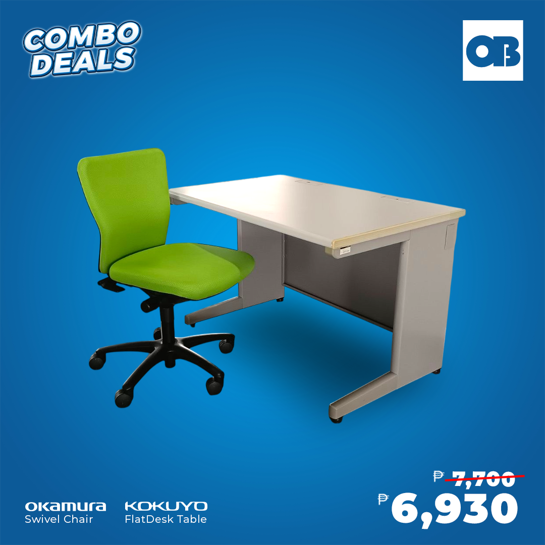 CD - Swivel chair and Flat desk set.