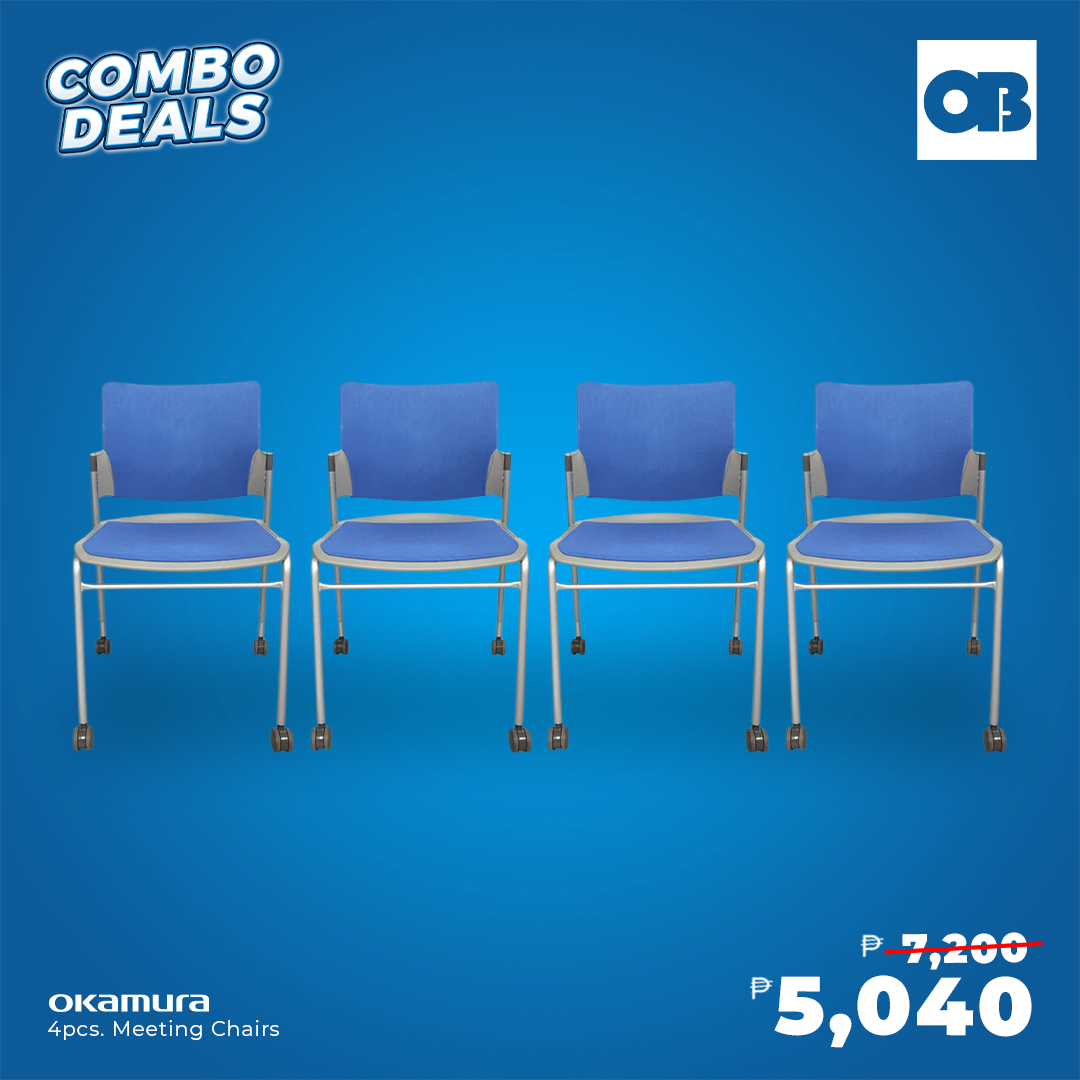CD - 4pcs Okamura Meeting chairs.
