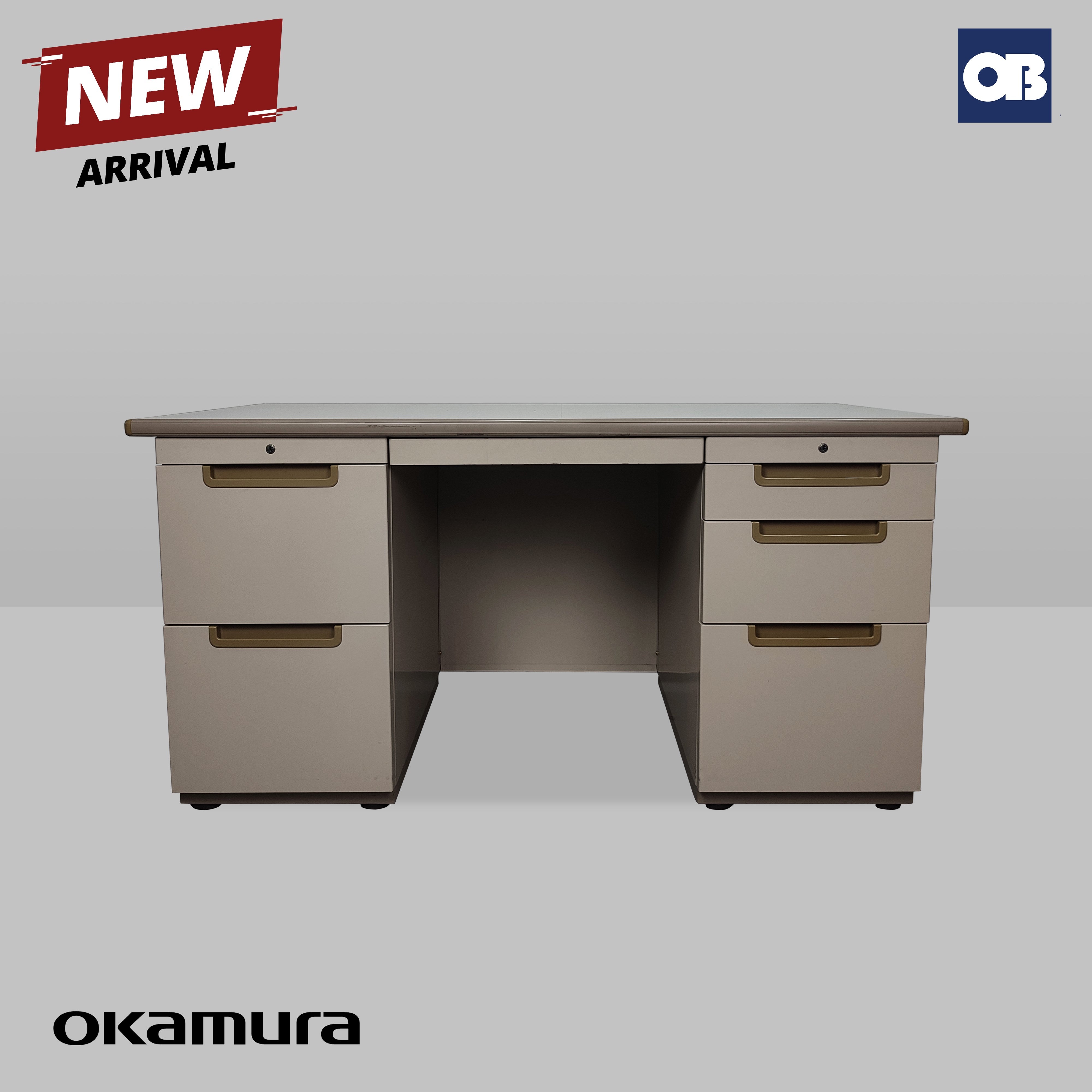 Okamura Pedestal Desk