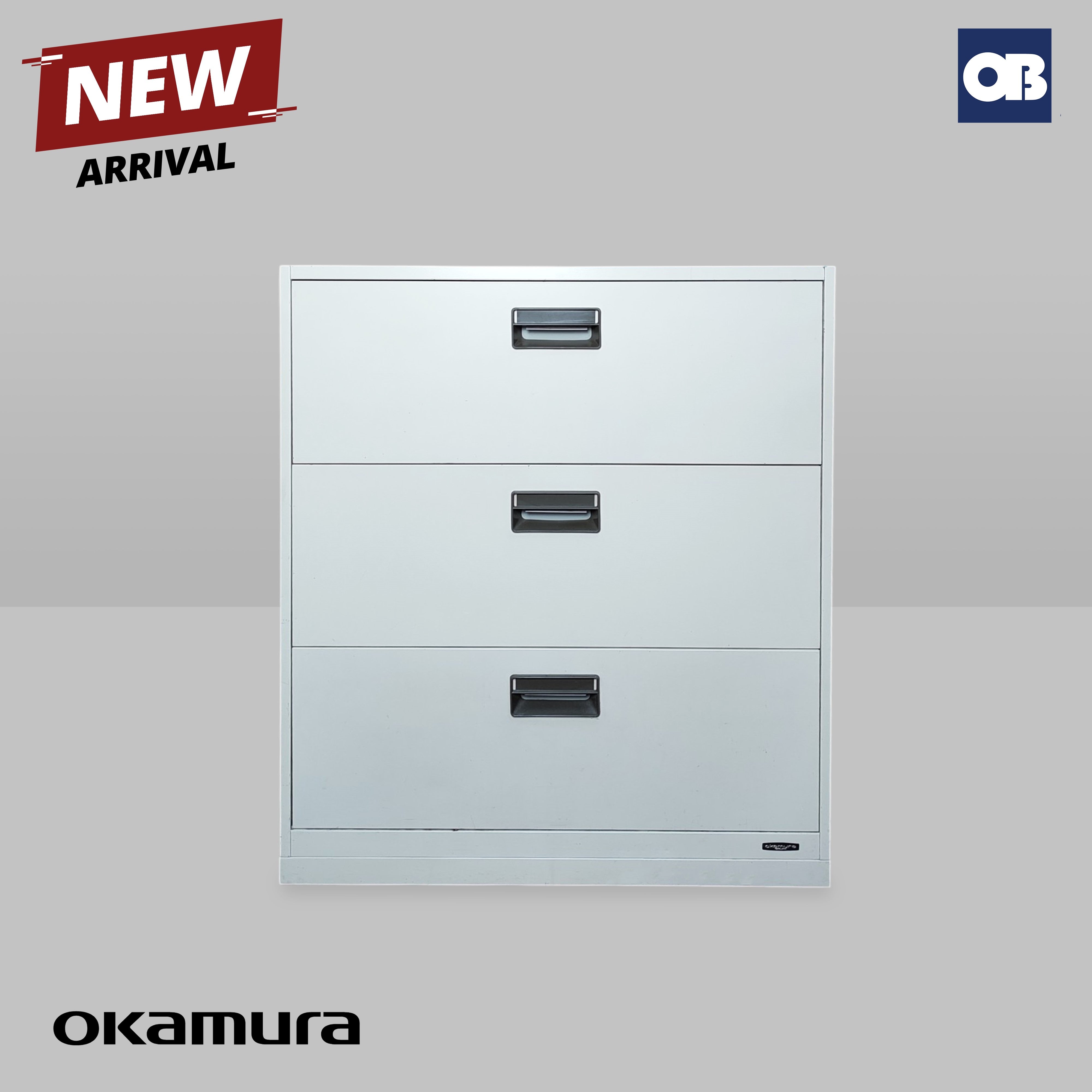 Okamura 3-Layer Lateral Cabinet