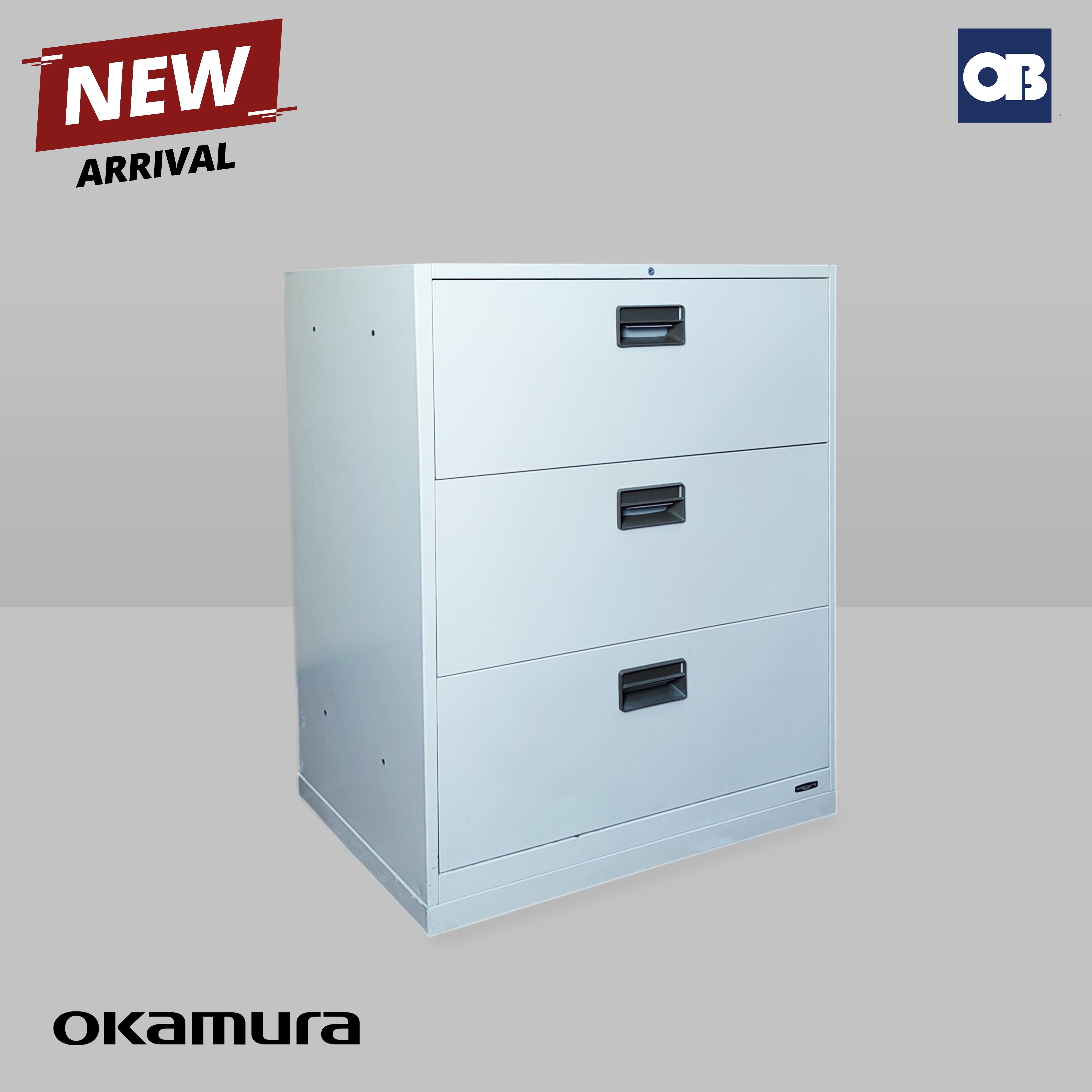 Okamura 3-Layer Lateral Cabinet
