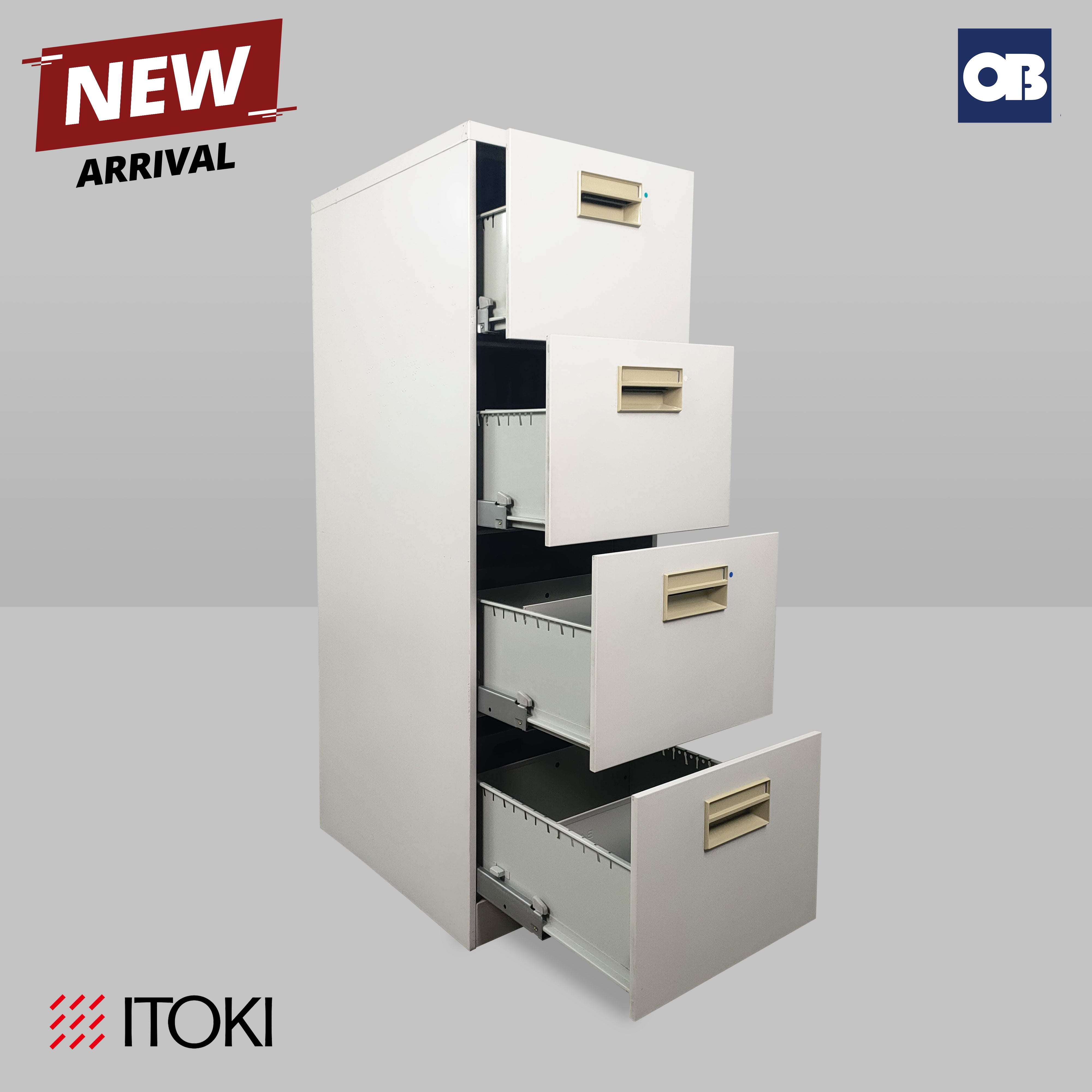 Itoki 4 Layer Vertical Cabinet