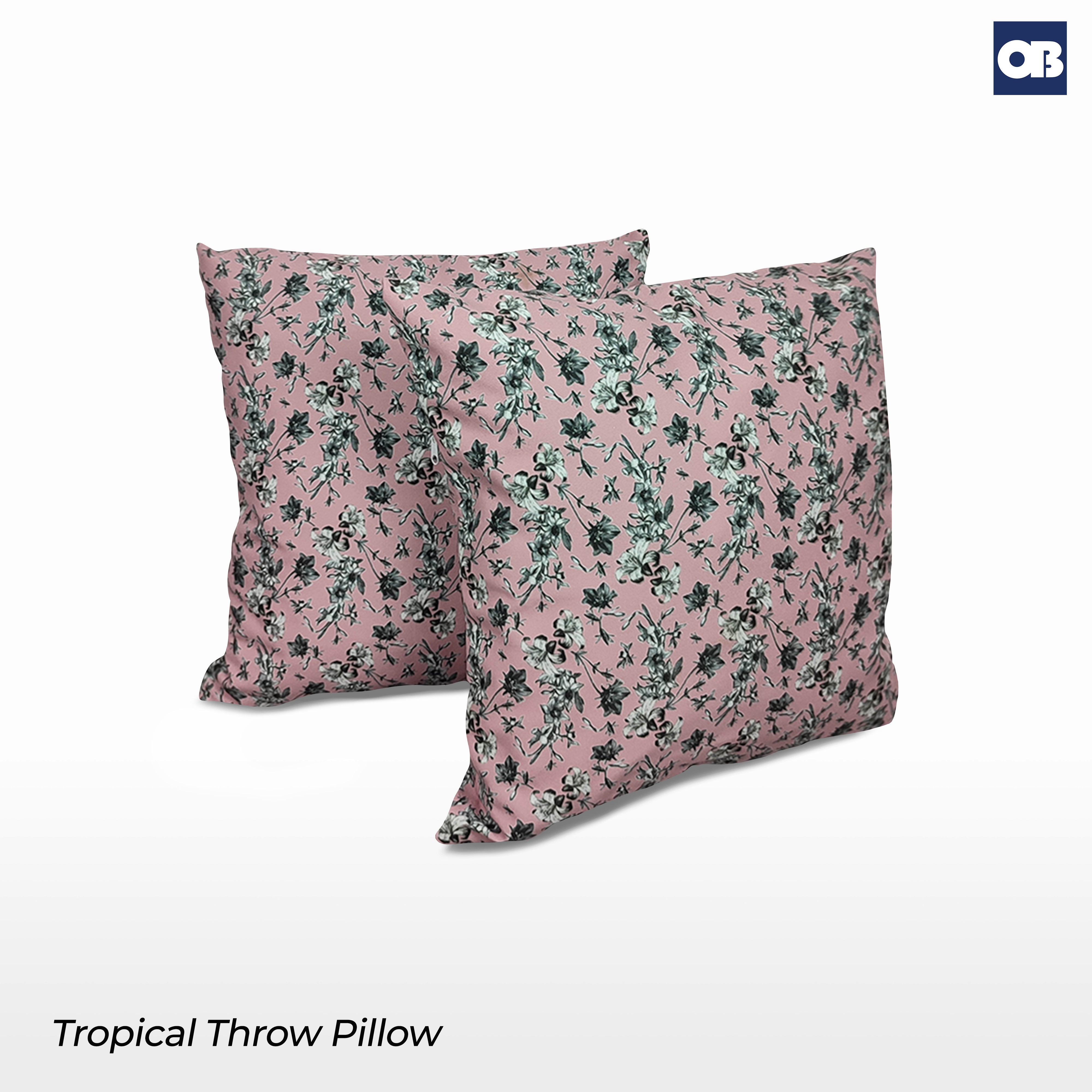OB Tropical Throw Pillow