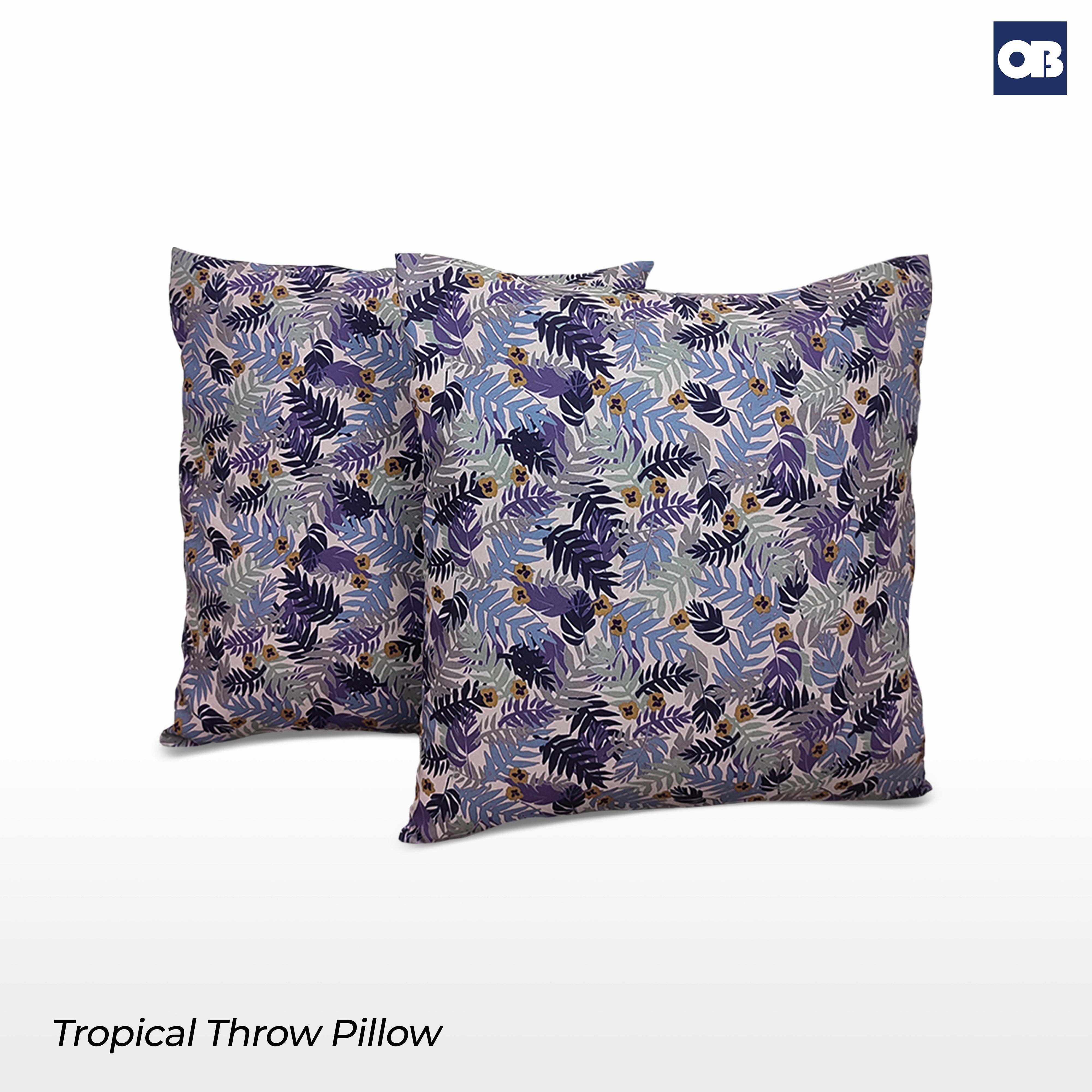 OB Tropical Throw Pillow